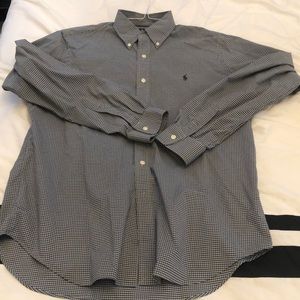 Ralph Lauren Polo gray performance button up sz L